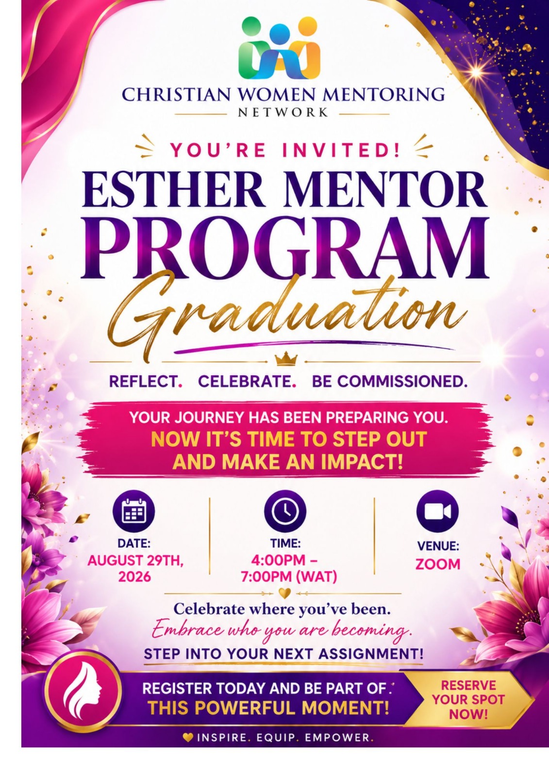 Stepping Into Purpose: Why the Esther Mentor Program Graduation Is a Global Moment You Don’t Want to Miss